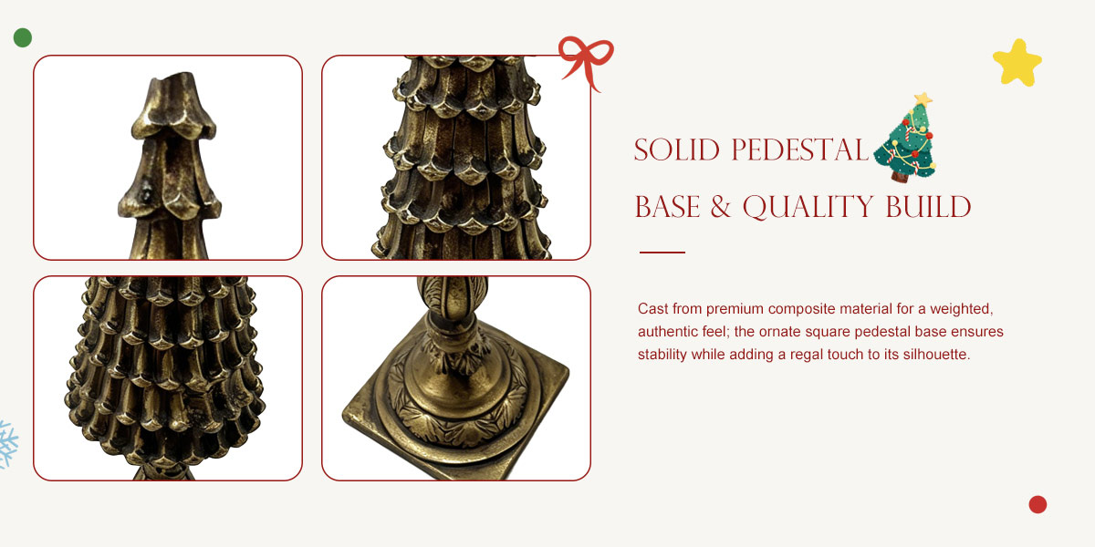 Vintage Golden Christmas Tree