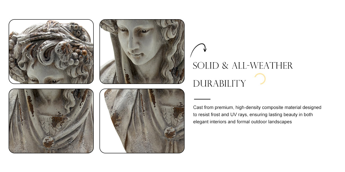 Vintage Goddess Ceres Bust Statue
