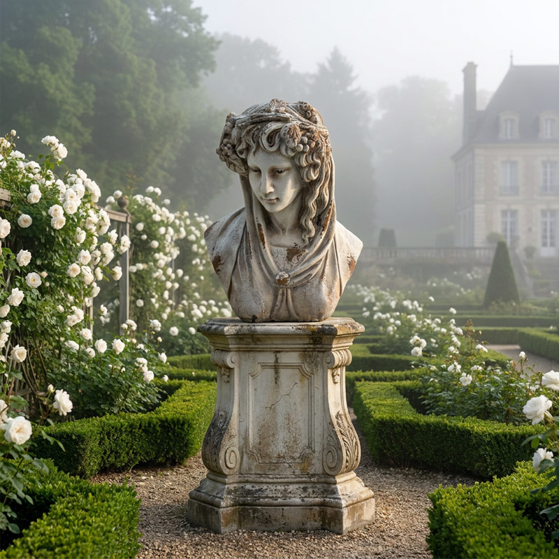 Vintage Goddess Ceres Bust Statue
