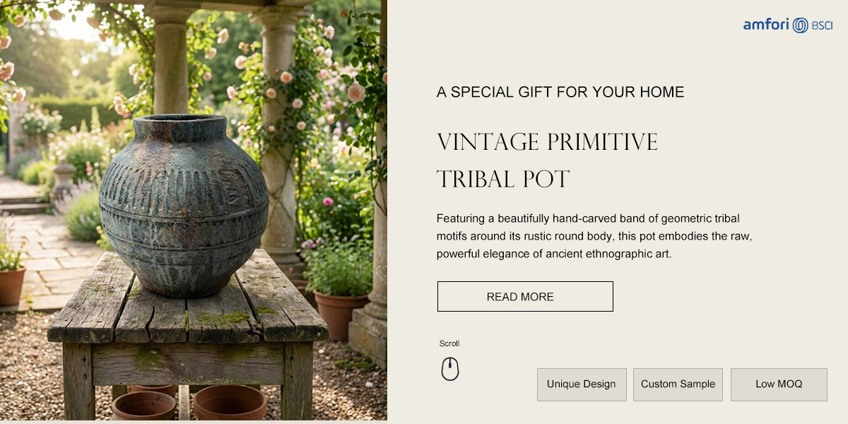 Vintage Primitive Tribal Pot 