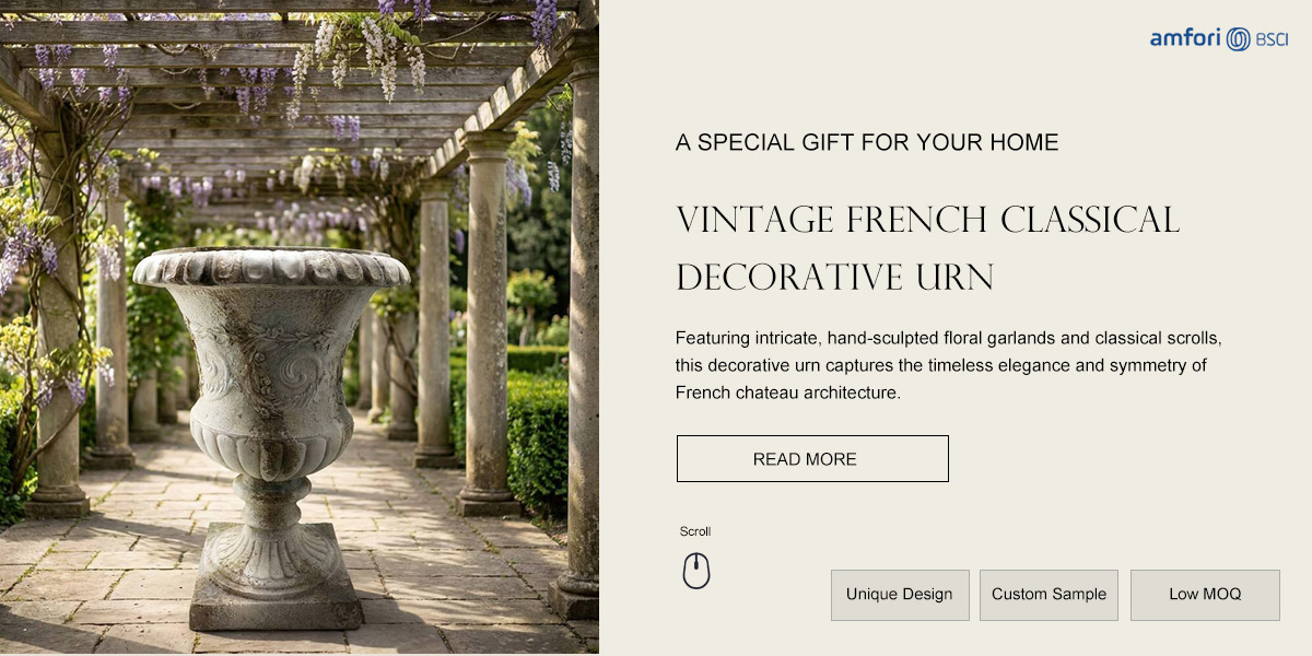Vintage French Classical Decorative Urn