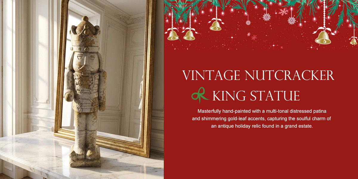 Vintage Nutcracker King Statue