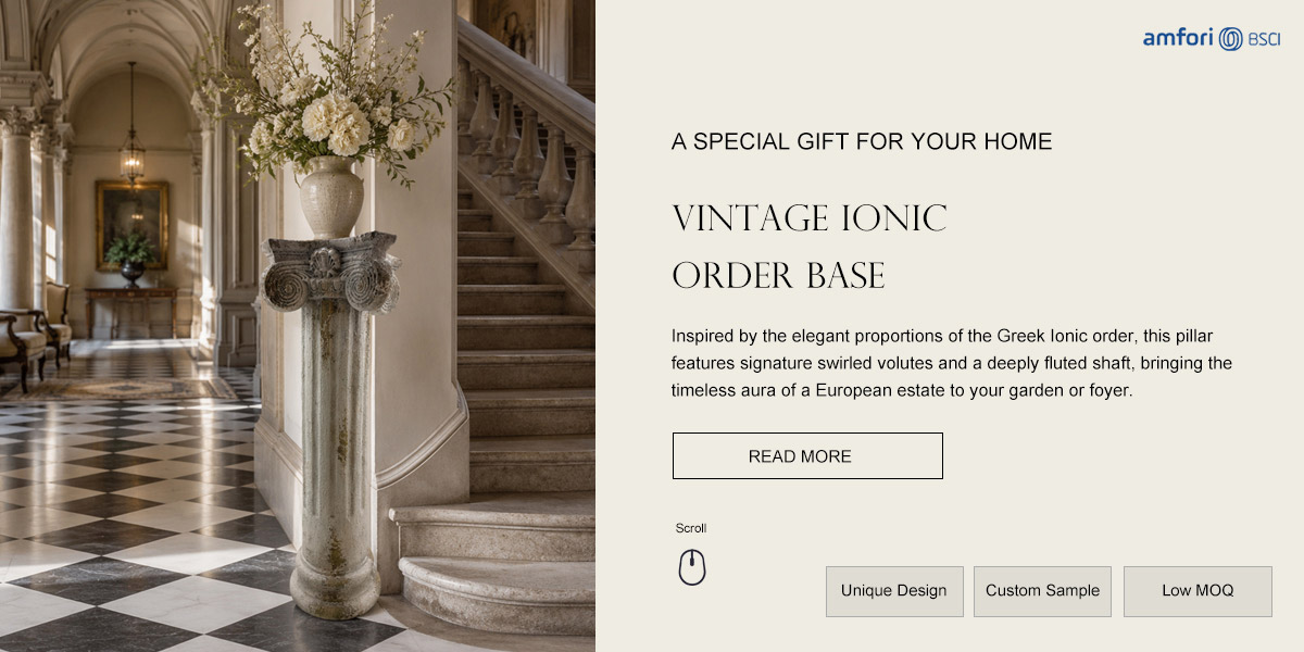  Stately Ionic Column Pedestal 