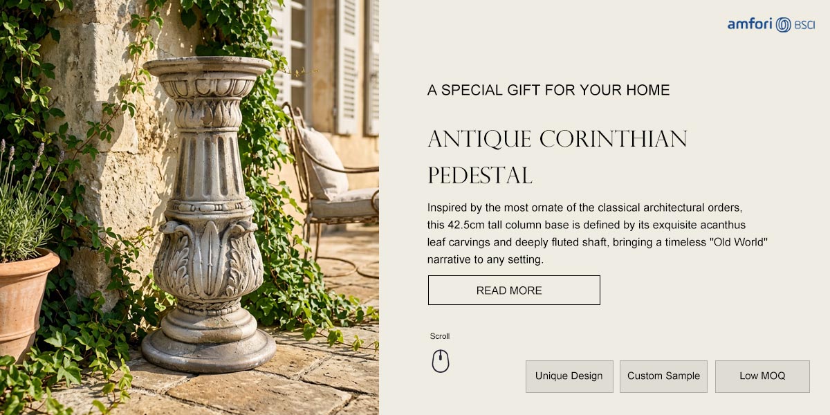 Antique Corinthian Pedestal Antique Corinthian Pedestal