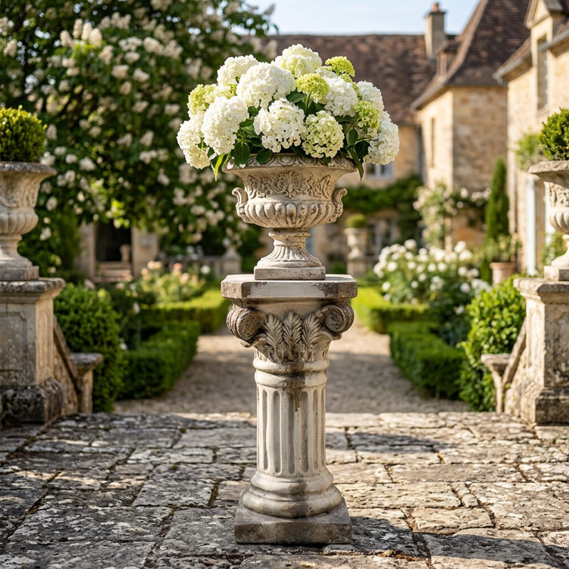 Antique Corinthian Pedestal