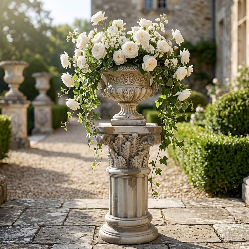 Stately Corinthian Pedestal