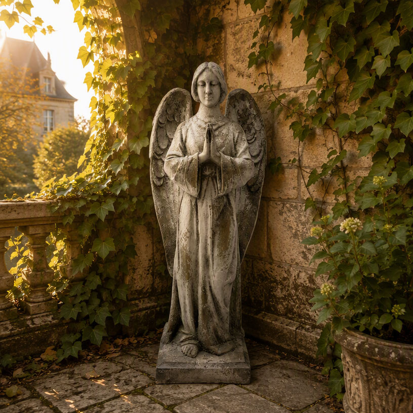 Grand Heritage MgO Praying Angel Statue
