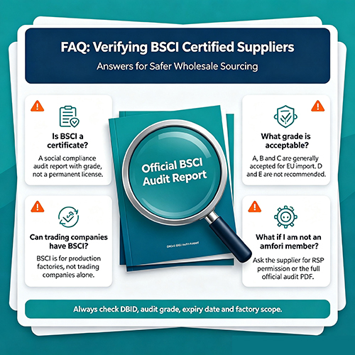 FAQ about Verifying BSCI Certified Suppliers FAQ about Verifying BSCI Certified Suppliers