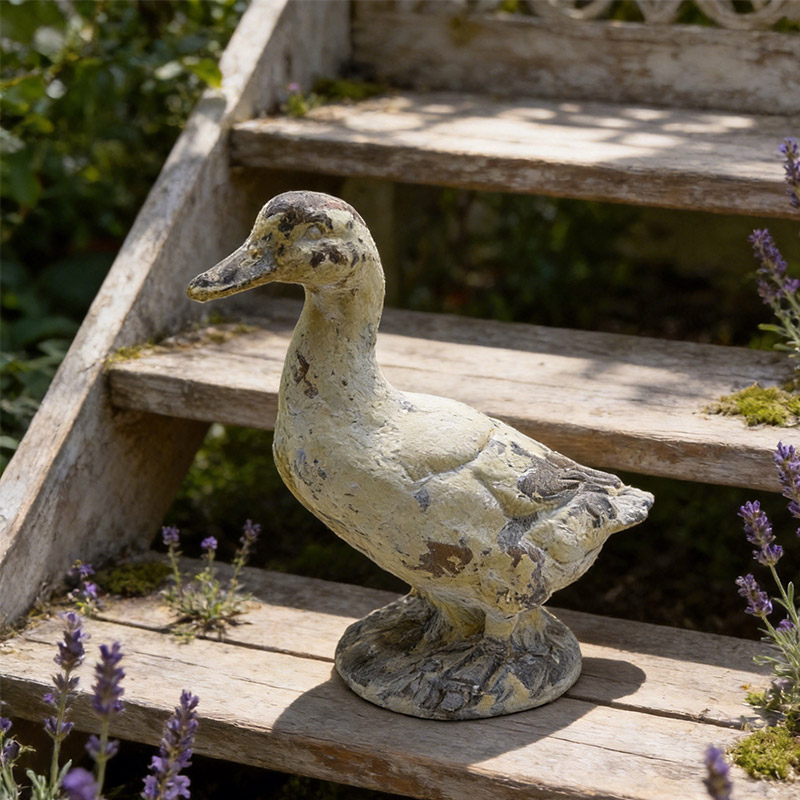 Rustic Farmhouse MgO Duck Statue