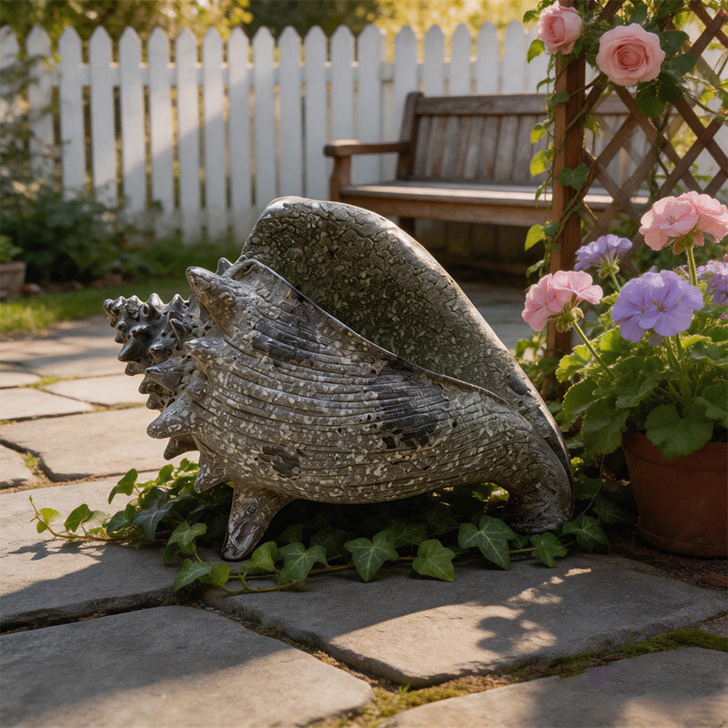 Rustic Ocean Shell Artifact