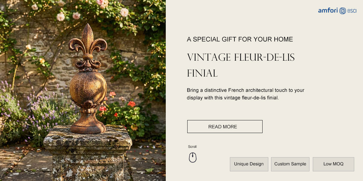 Vintage Fleur-de-Lis Finial Vintage Fleur-de-Lis Finial