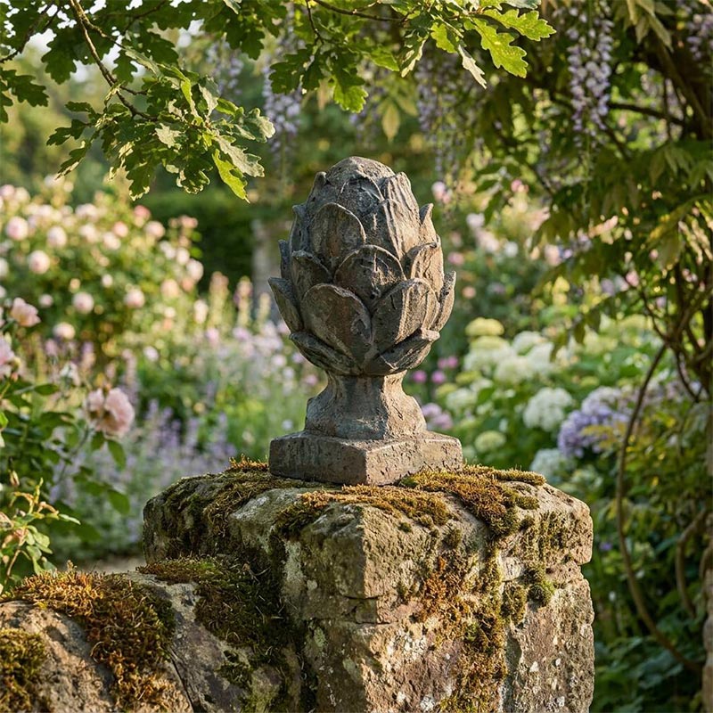 Vintage Artichoke Finial Sculpture