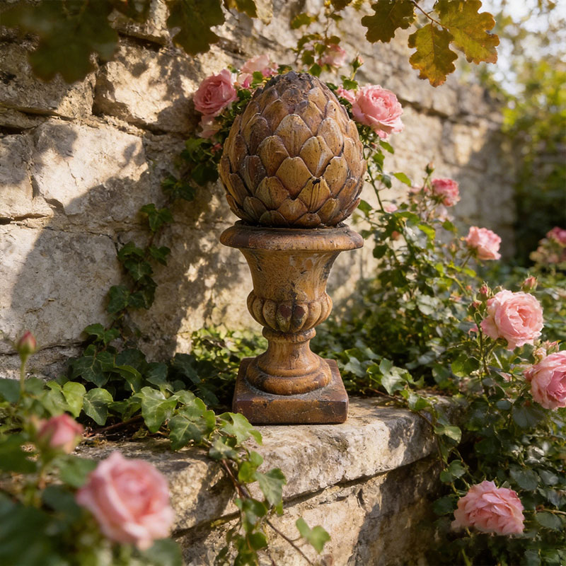 Vintage Artichoke Finial Sculpture